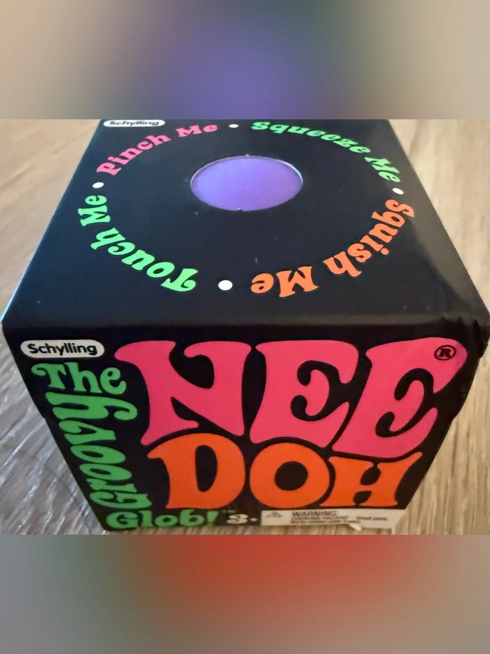 SCHYLLING NEEDOH GROOVY GLOB ORIGINAL PURPLE SQUISH SENSORY TOY. TRENDING!! NIB